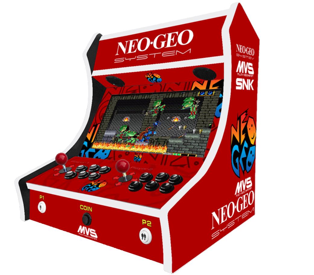 2 Player Bartop Arcade Machine - NEO GEO v2 Themed multi games machine ...